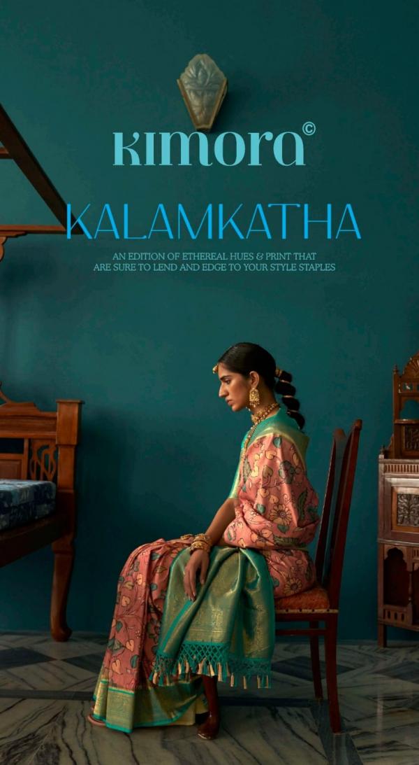 Kimora Kalamkatha Fancy Wear Exclusive Look Silk Saree Collection